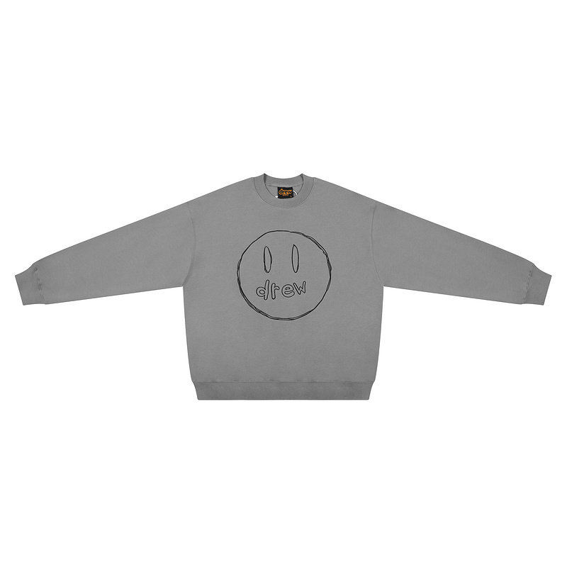 Лонгслив Drew House Big Smiley Face "Gray" фото № 7