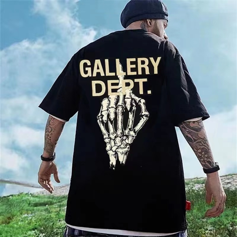 Футболка Gallery Dept Skeleton "Black" фото № 7