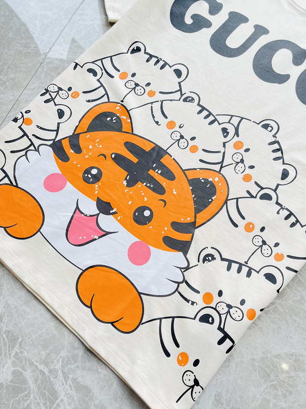 Футболка GUCCI Tiger "White" фото № 4
