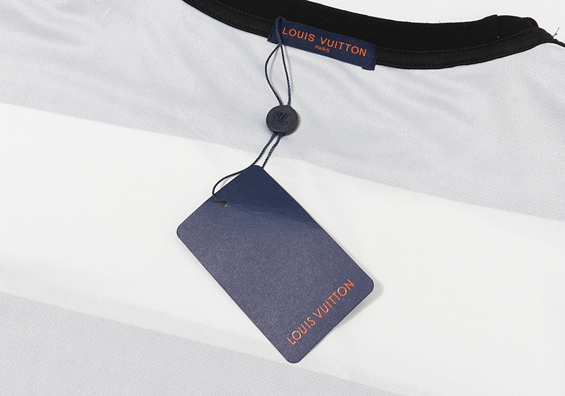 Футболка Louis Vuitton Striped "White/Black" фото № 12