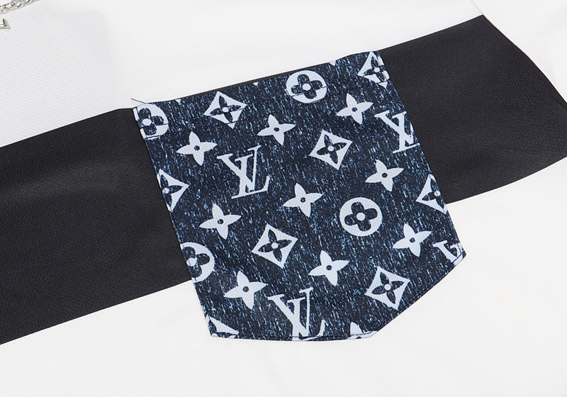 Футболка Louis Vuitton Striped "White/Black" фото № 6