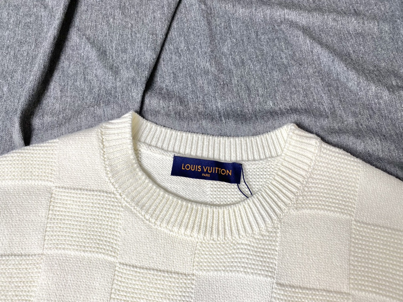 Лонгслив Louis Vuitton Chess Style "White" фото № 3