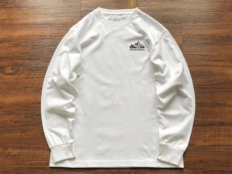 Лонгслив Patagonia Mountain Landscape Inside Circle "White" фото № 2