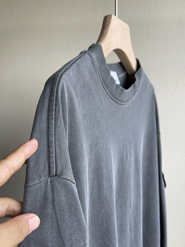 Лонгслив Stone Island With A Rectangular Stripe "Gray" фото № 6