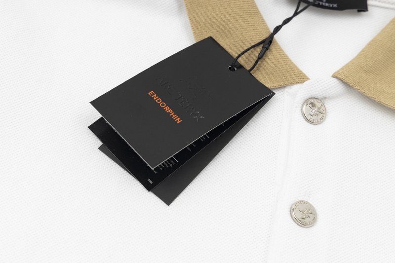 Поло Arcteryx Cotton With Bony Logo "White" фото № 3