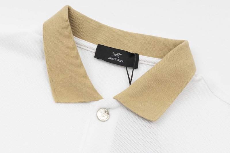 Поло Arcteryx Cotton With Bony Logo "White" фото № 8