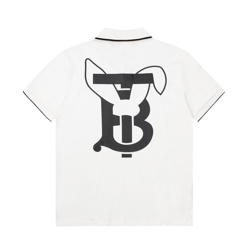 Поло Burberry The Hare In The Letter Logo "White" фото № 8