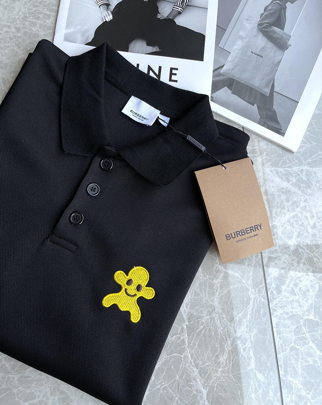 Поло Burberry Merry Drop "Black" фото № 4
