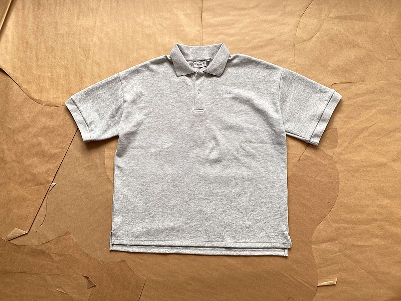 Поло Carhartt With White Text Logo "Gray" фото № 9