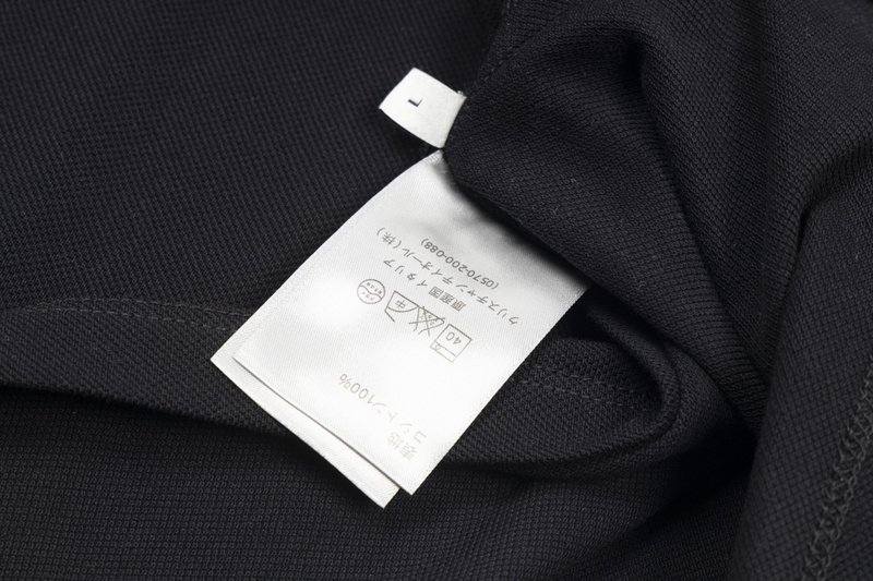 Поло Dior With Bee Embroidery "Black" фото № 4