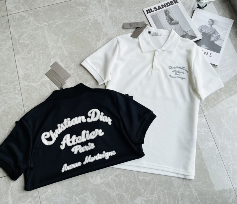 Поло Dior Elegant Inscription "Black" фото № 2