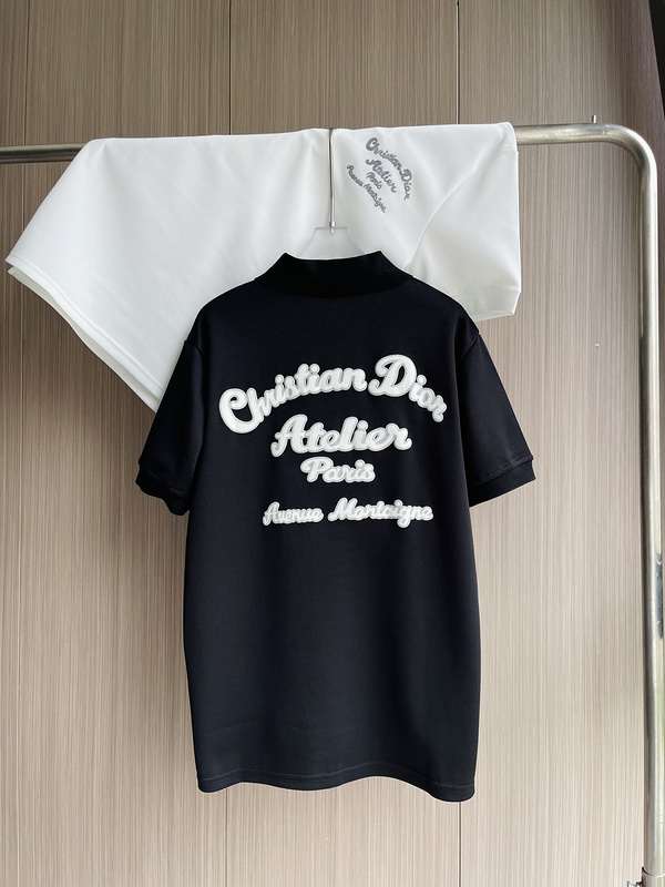 Поло Dior Elegant Inscription "Black" фото № 3