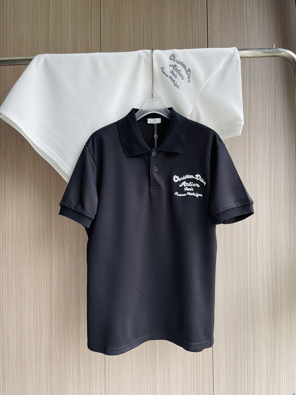 Поло Dior Elegant Inscription "Black" фото № 4