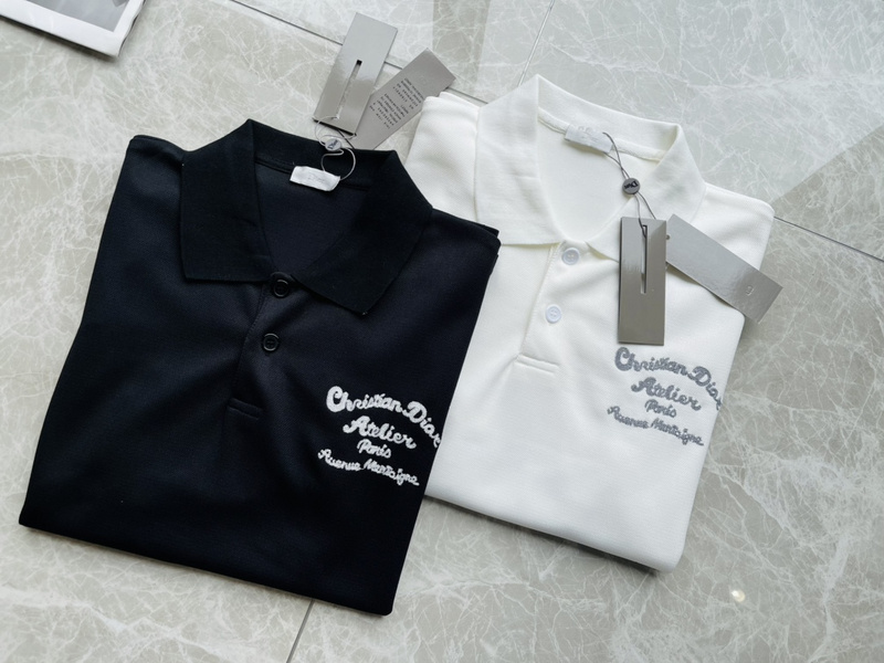 Поло Dior Elegant Inscription "Black" фото № 5