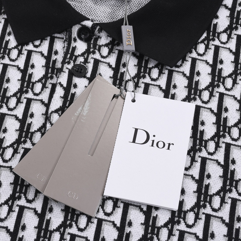Поло Dior Brand Print "Black/White" фото № 6