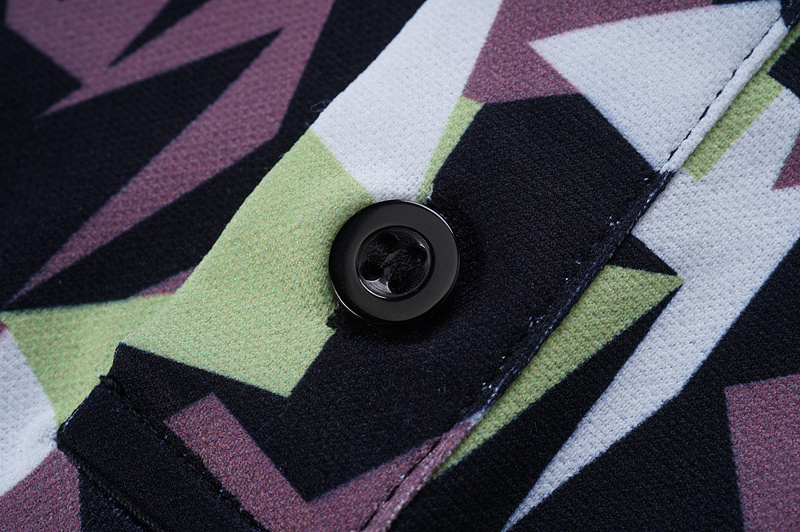 Поло Fendi Geometric Style "Purple/Green" фото № 5