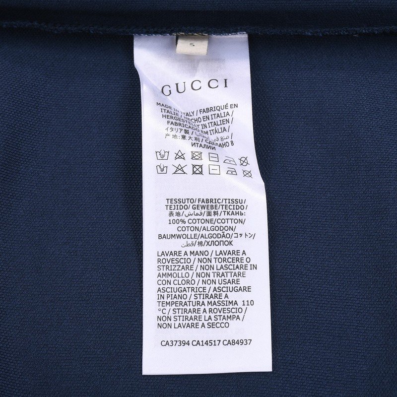 Поло Gucci Regular With Pocket "Blue/Black" фото № 2