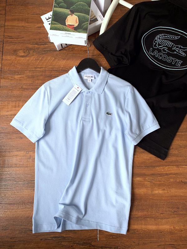 Футболка Lacoste Embroider Logos "Blue" фото № 2