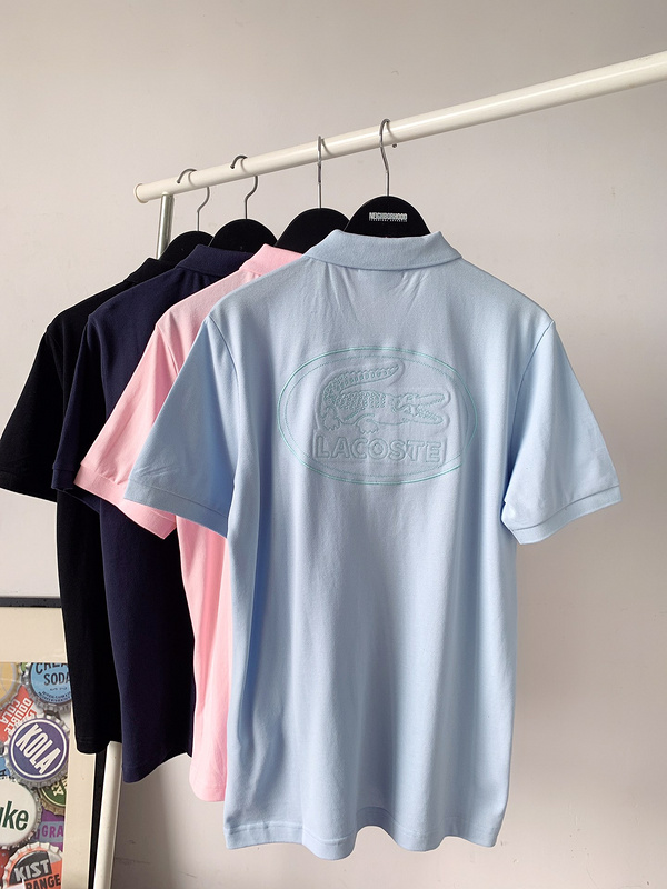 Футболка Lacoste Embroider Logos "Blue" фото № 3
