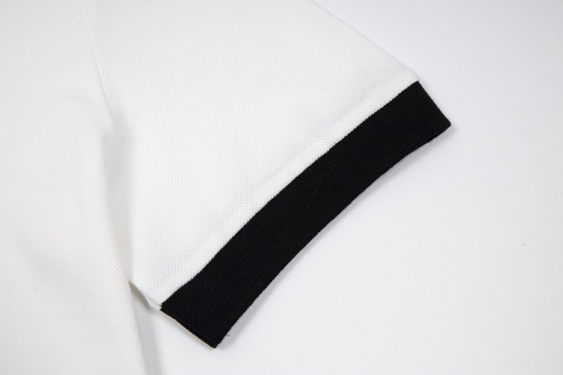 Поло Prada With Leather Logo Patch "White" фото № 7