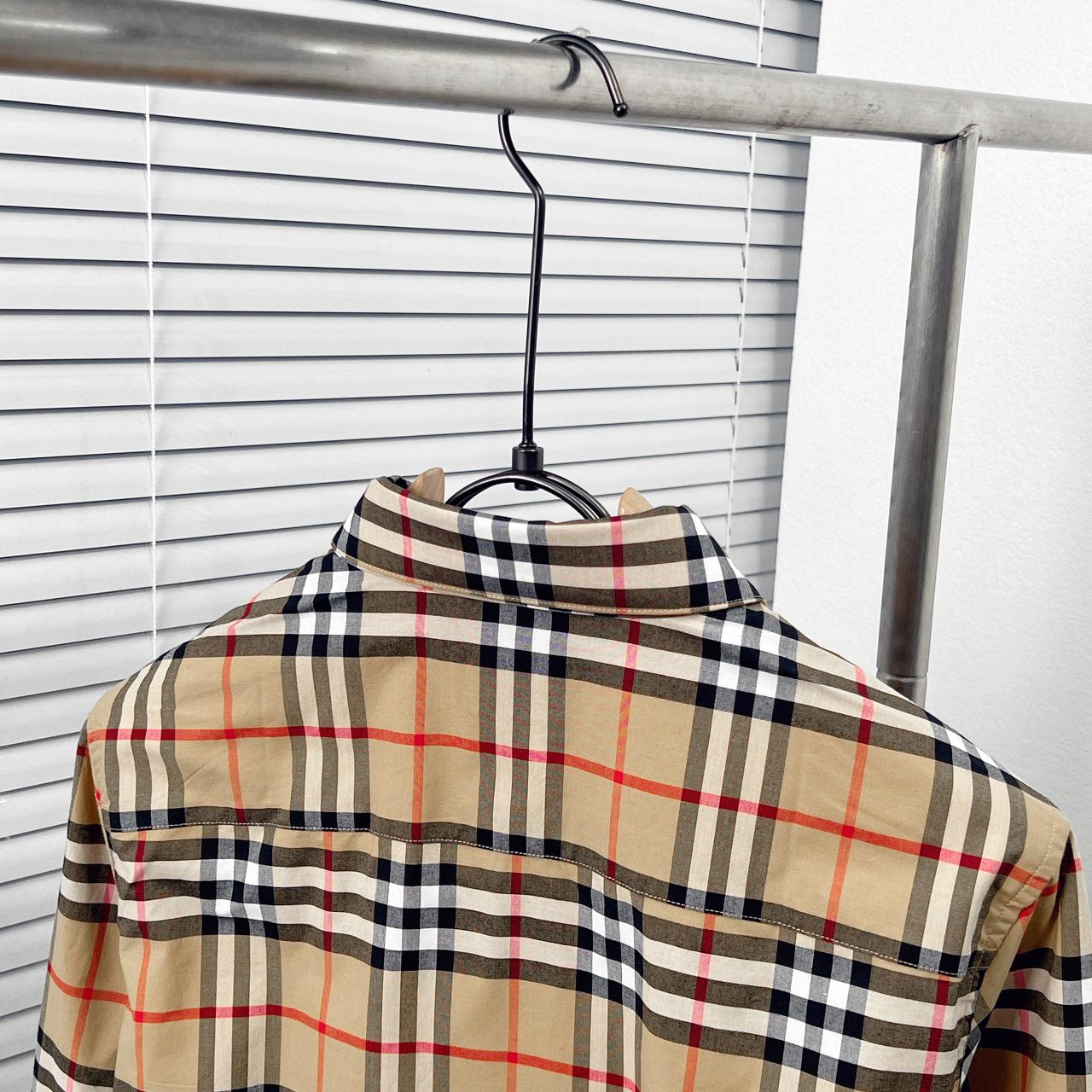 Рубашка Burberry Red And Black Lines Allsides Checked Print "Brown" фото № 6