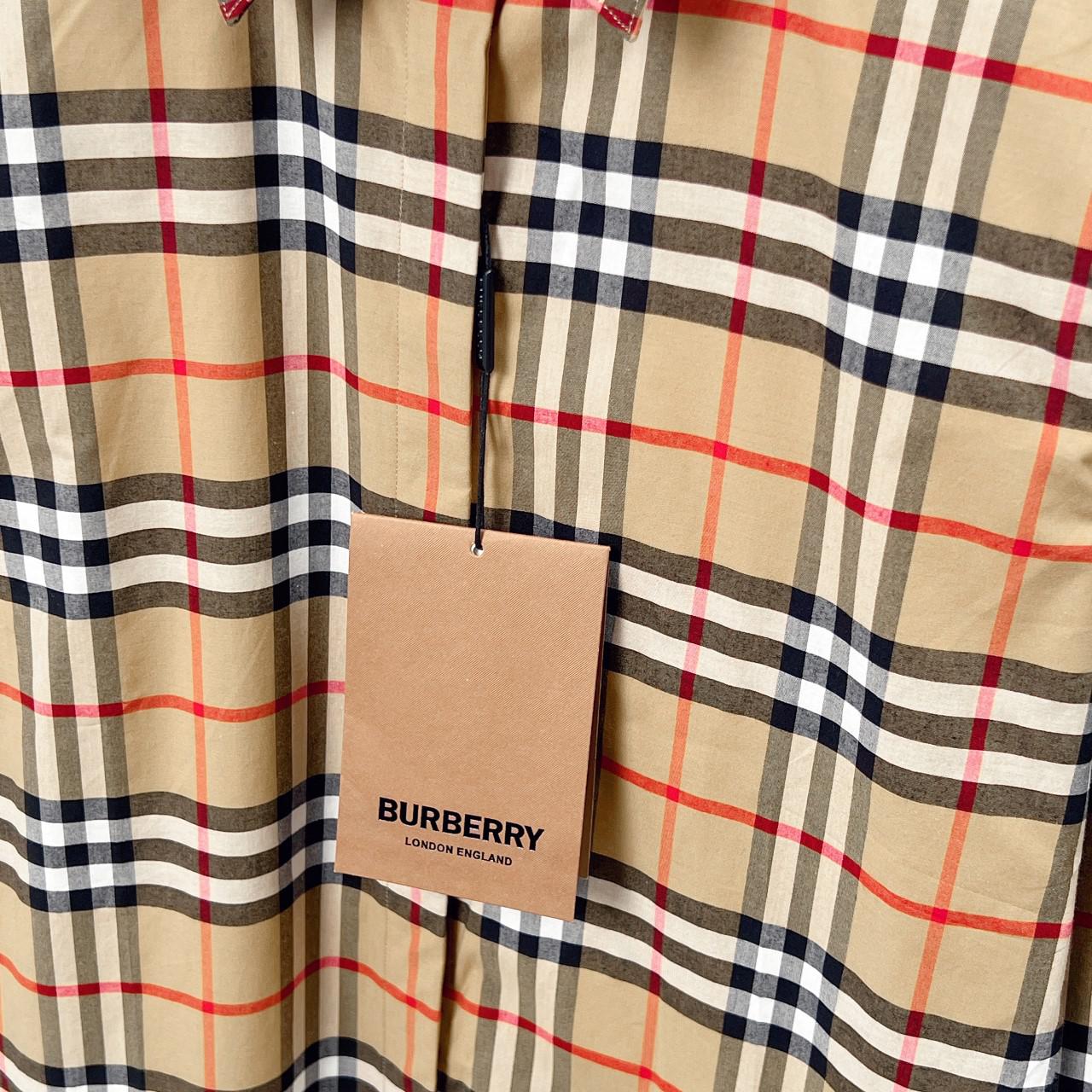 Рубашка Burberry Red And Black Lines Allsides Checked Print "Brown" фото № 3