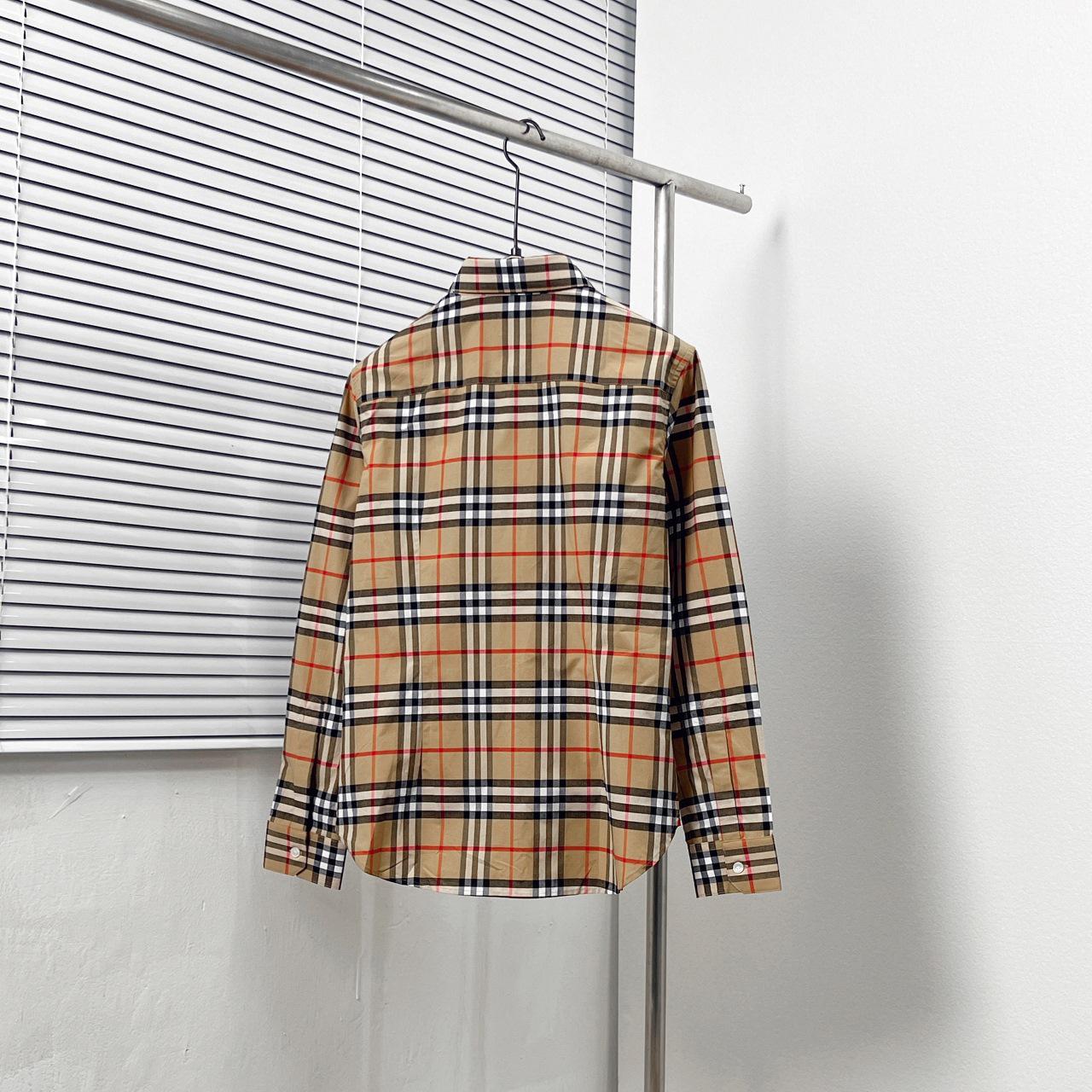 Рубашка Burberry Red And Black Lines Allsides Checked Print "Brown" фото № 2