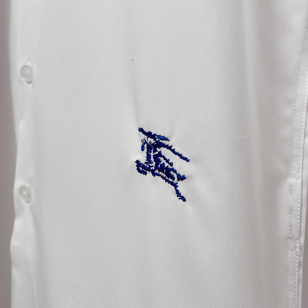 Рубашка Burberry Frontside Print Small Blue Warrior On The Horse "White" фото № 4