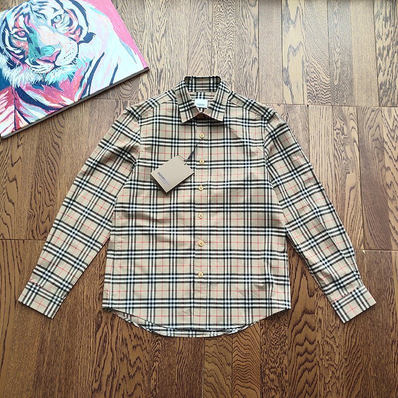 Рубашка Burberry Into A Cage "Beige" фото № 2
