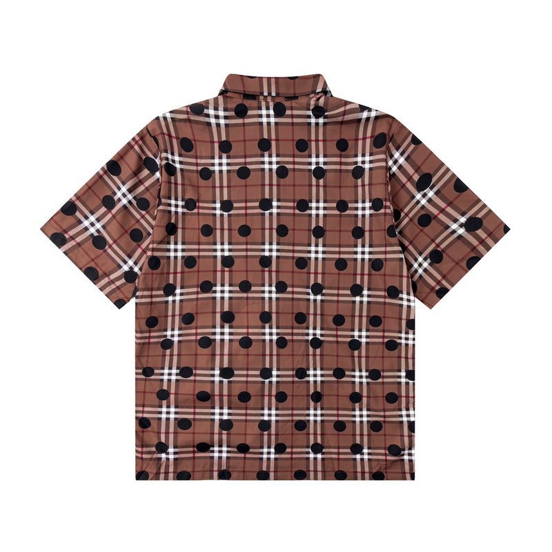 Рубашка Burberry In Cage With Black Dots "Brown" фото № 2