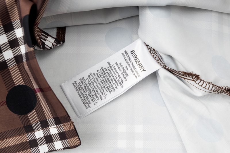 Рубашка Burberry In Cage With Black Dots "Brown" фото № 3