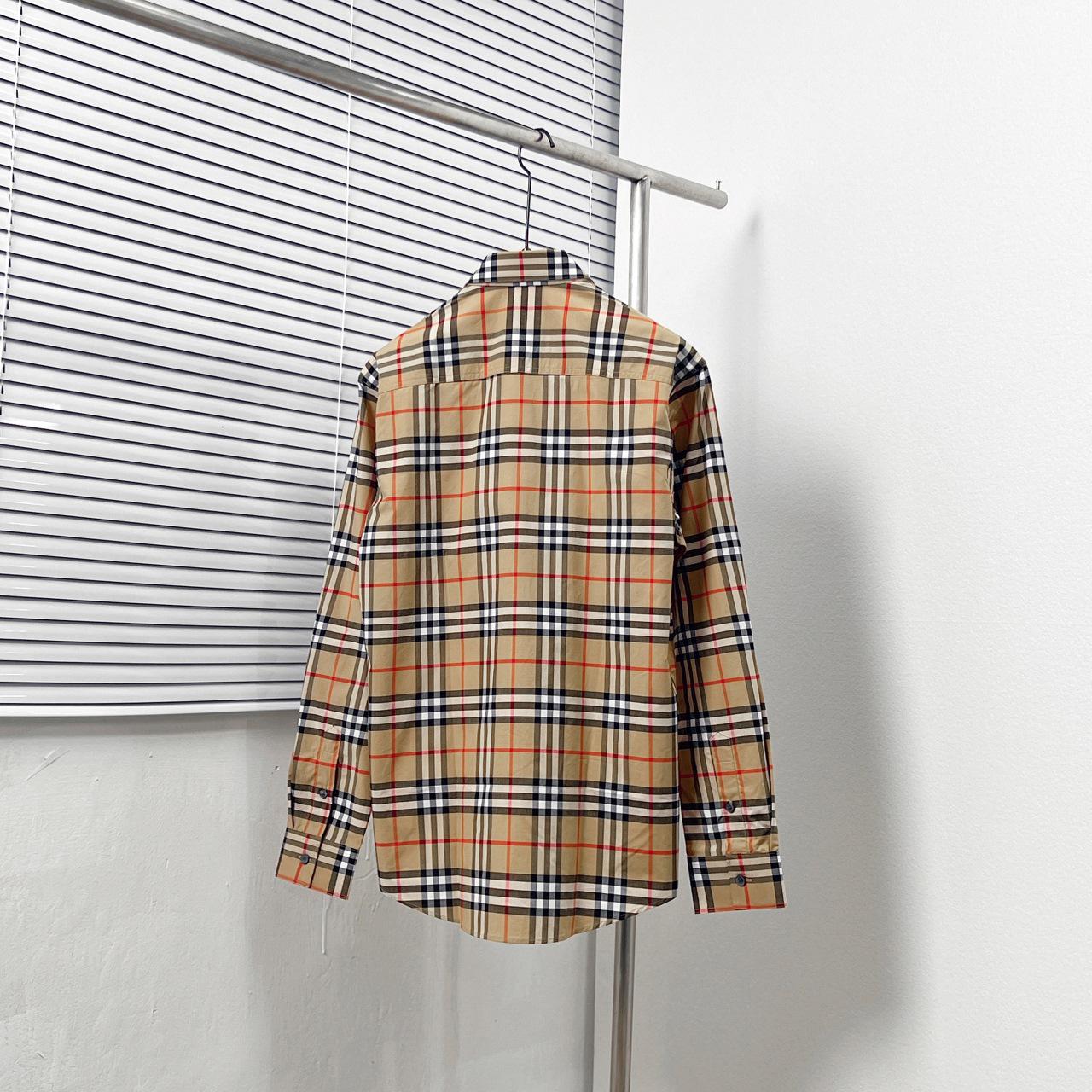 Рубашка Burberry Checked Print Allsides Red And Dark Lines "Brown" фото № 2