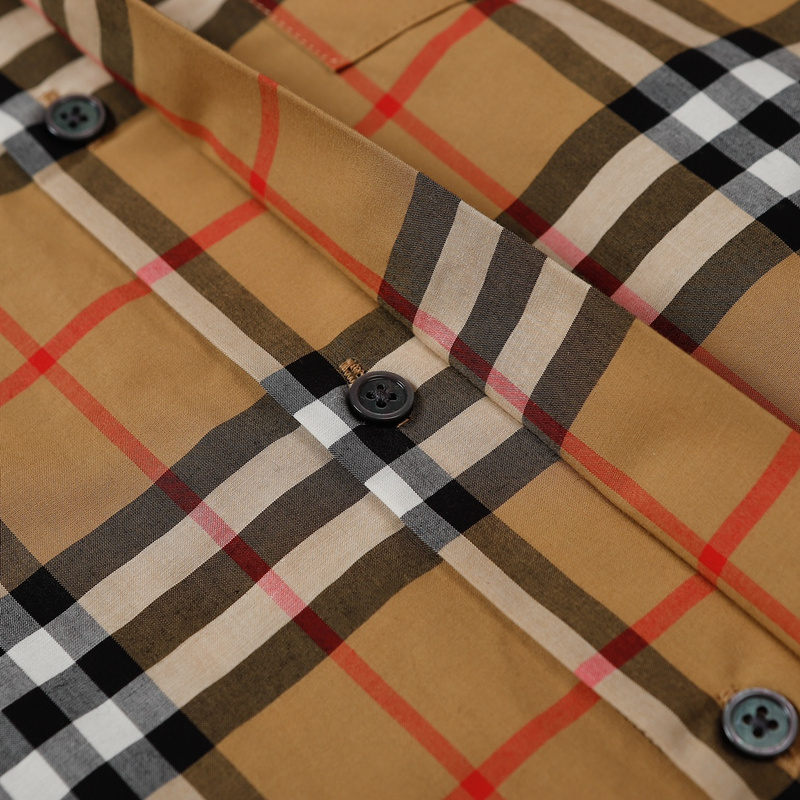 Рубашка Burberry Checkered Style "Brown" фото № 5