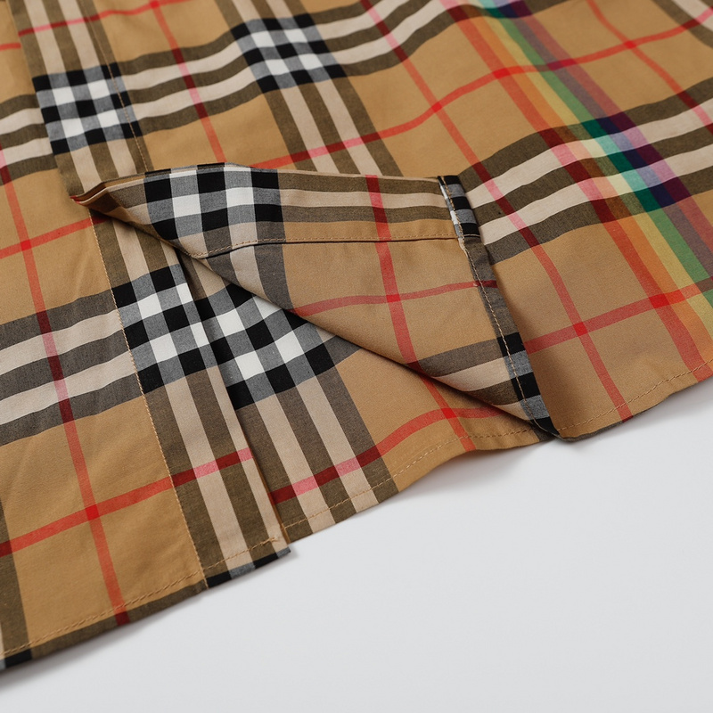 Рубашка Burberry Checkered Style "Brown" фото № 8