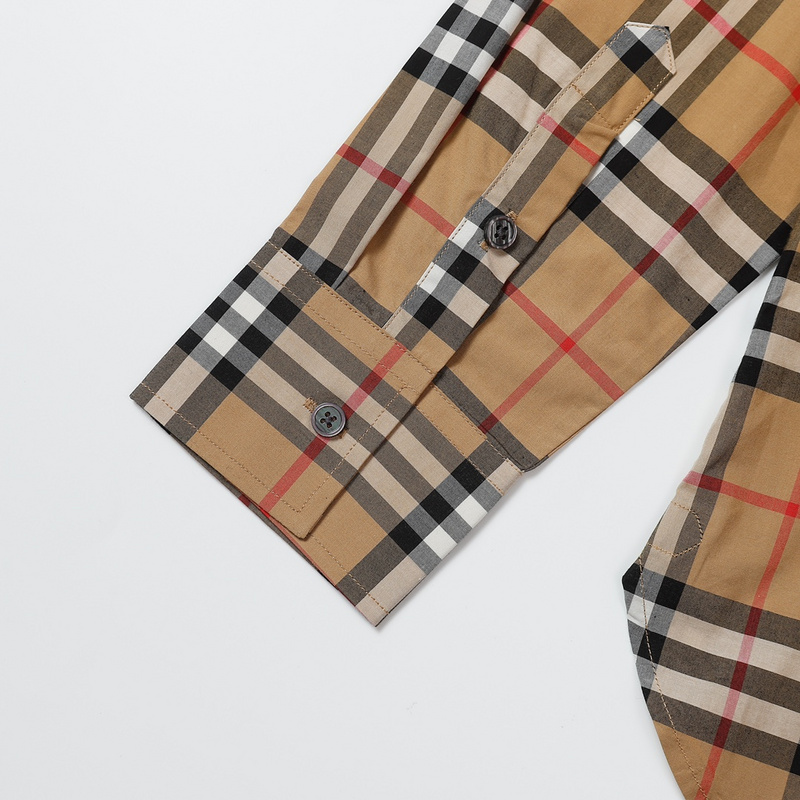 Рубашка Burberry Checkered Style "Brown" фото № 3