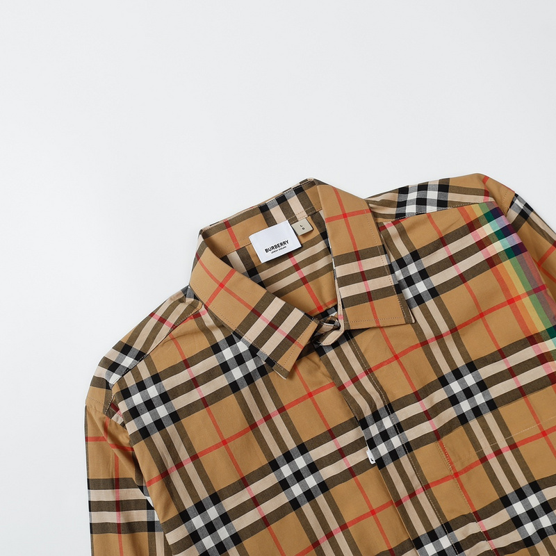 Рубашка Burberry Checkered Style "Brown" фото № 2