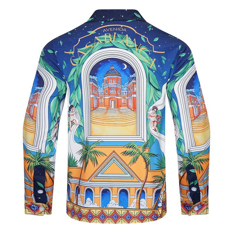 Рубашка Casablanca Window With A View Of The Villa "Blue" фото № 2