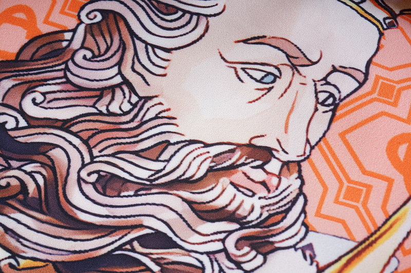 Рубашка Casablanca The Card King "Orange" фото № 8