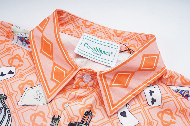 Рубашка Casablanca The Card King "Orange" фото № 3