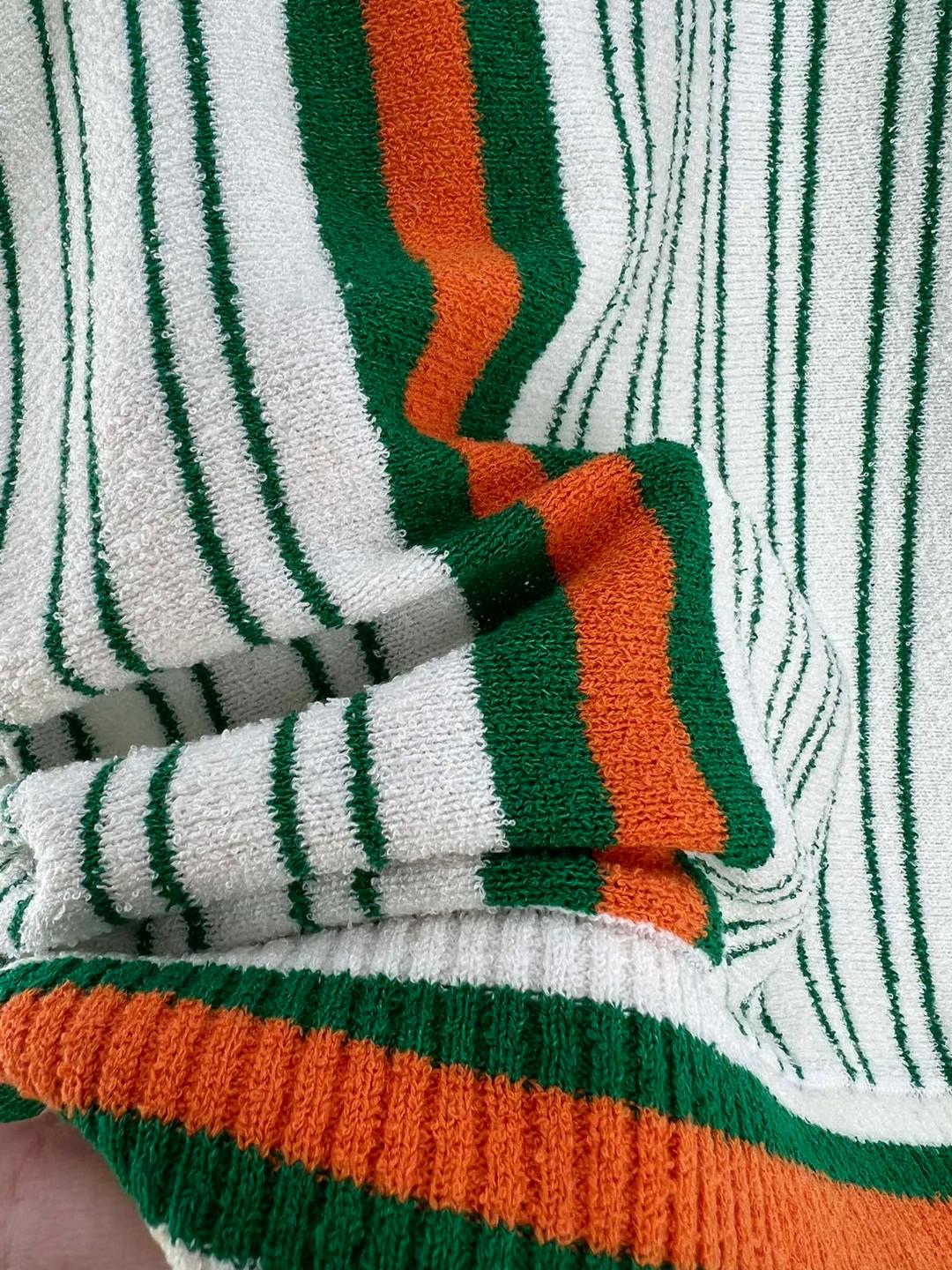 Рубашка Casablanca Green And Orange Vertical Lines Print "Green" фото № 7