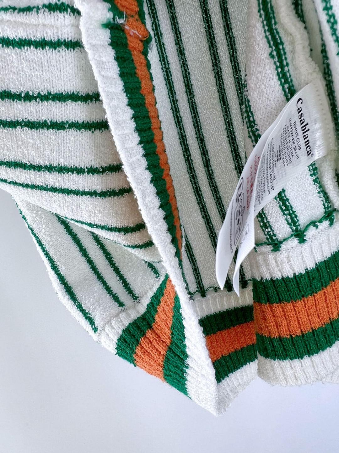 Рубашка Casablanca Green And Orange Vertical Lines Print "Green" фото № 4