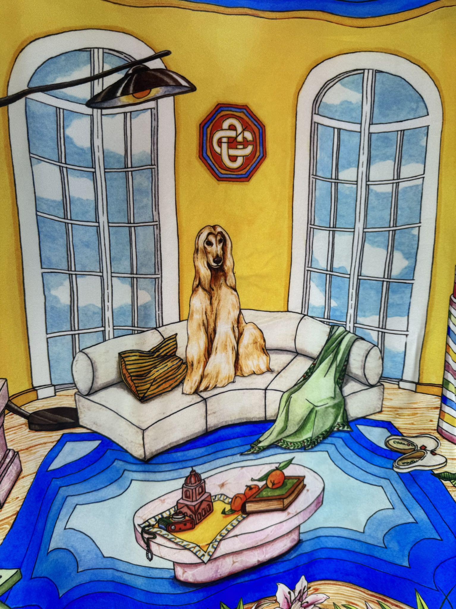 Рубашка Casablanca Dog White Sofa Big Windows "Yellow" фото № 6