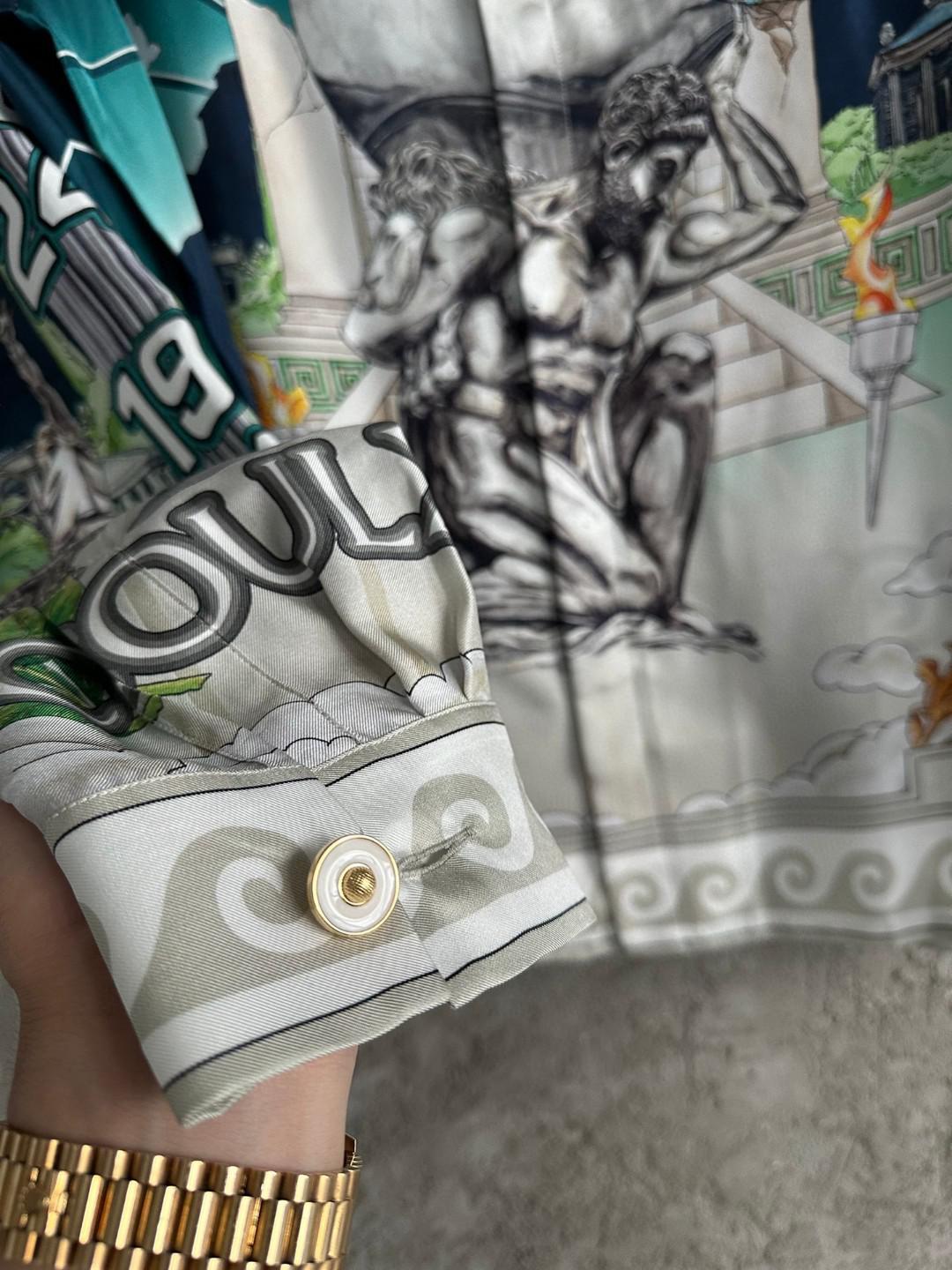 Рубашка Casablanca Heaven Gray Heavy Stone "Blue" фото № 8