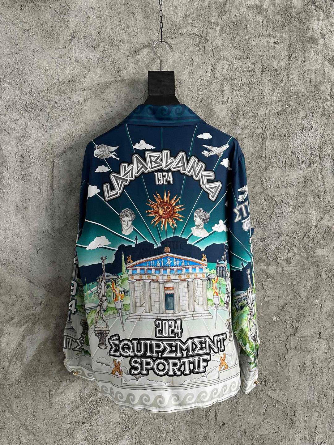 Рубашка Casablanca Heaven Gray Heavy Stone "Blue" фото № 7