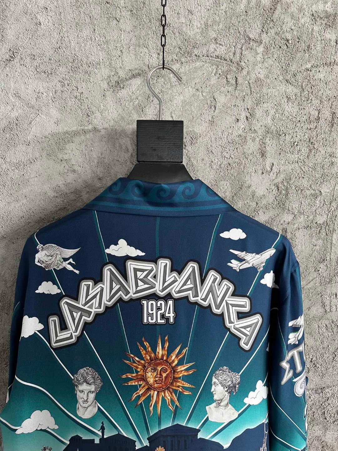 Рубашка Casablanca Heaven Gray Heavy Stone "Blue" фото № 6