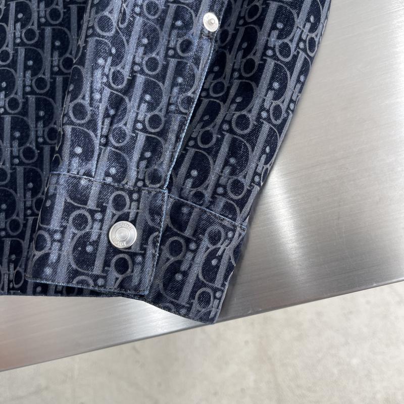 Рубашка Christian Dior Many Little Dark Logos Dior "Blue" фото № 4