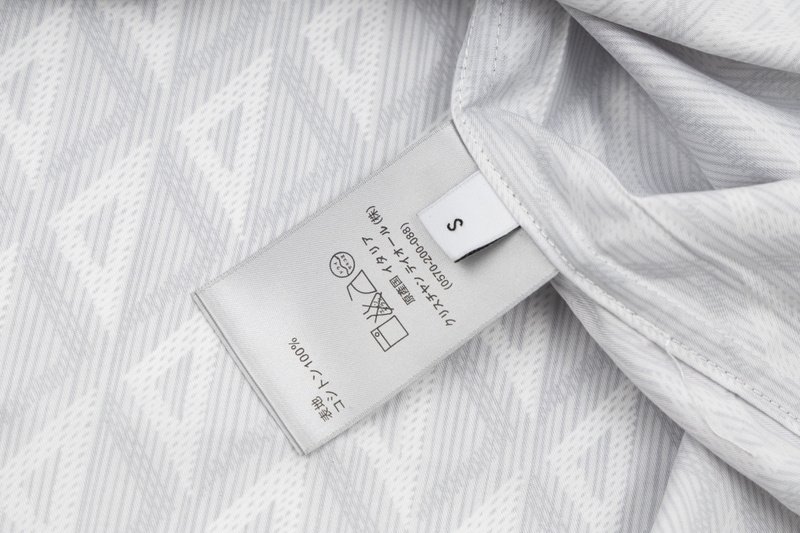 Рубашка Christian Dior Stylish Print "Gray/White" фото № 4