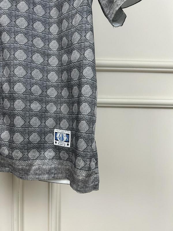 Рубашка Christian Dior Many Rombes Print "Gray" фото № 3