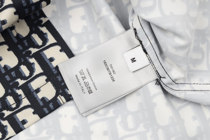 Рубашка Christian Dior With Logo "White/Black" фото № 5