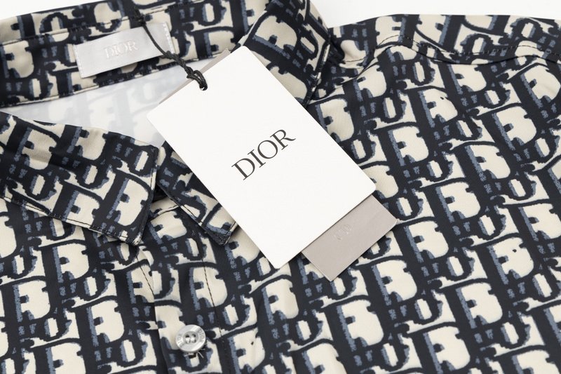 Рубашка Christian Dior With Logo "White/Black" фото № 7